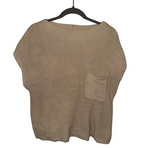 By Together Tan Sleeveless Sweater
